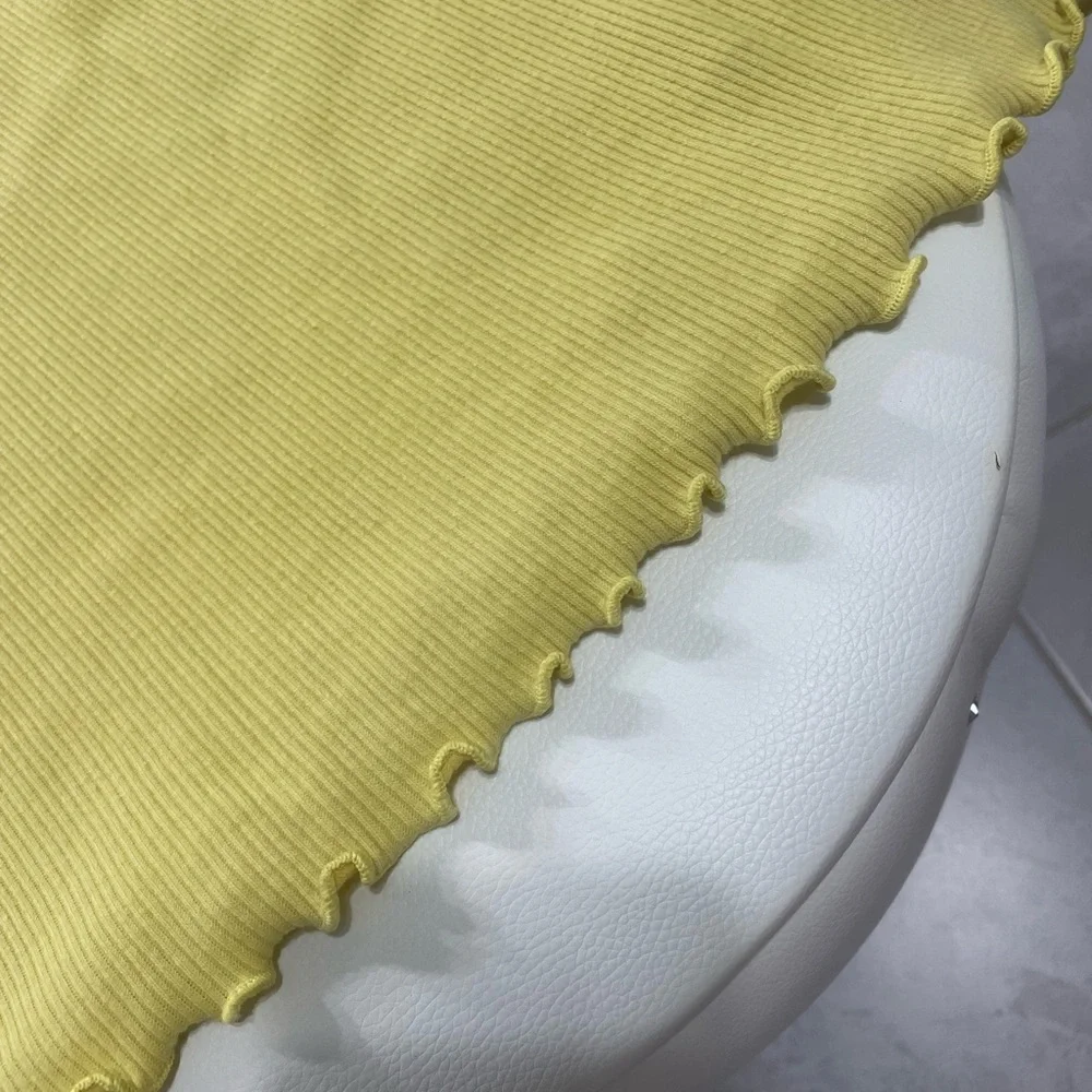 Yellow Ribbed Tank Top - Picture 3 of 5